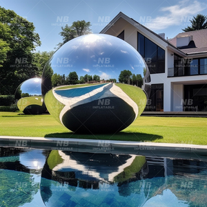 Event Decoration PVC Floating Sphere Mirror <b>Balloon</b> Shinny Inflatable Ball <b>Customized</b> Event Decoration PVC Floating Sphere - Product Image 4