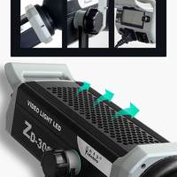 Lampu sorot Led 100w, lampu Video Led 5600k tampilan LCD dengan pengendali jarak jauh versi putih, lampu sorot siang hari, lampu Video Studio, lampu Cob pencahayaan ZD-100RP
