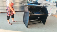Bar portable, comptoir de bar mobile pliable à vendre, noir