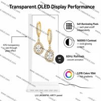 Écran OLED transparent de 30 pouces, moniteur LW300PXL-HRT1, affichage numérique, support d'affichage transparent, écran LCD publicitaire de bureau