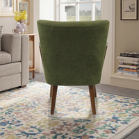 Canapé moderne de luxe en velours moelleux pour salon chaise de détente rembourrée en bois massif