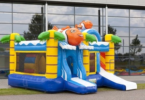 Castillo Inflable con Tobogán, Temática de Peces, Aprobado por CE EN71, de Grado Comercial - Product Image 2