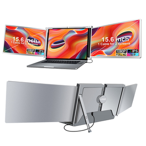 FOPO Laptop Screen Extender 15.6 Inch 1080P Triple Portable Monitor IPS USB C Dual Display for Business Trading Stock Forex HDR - Product Image 1