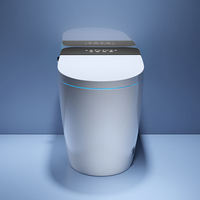 WC intelligent monobloc à poser au sol, avec fonction de chasse automatique, capteur d'ouverture automatique Bon Cau Thong Minh
