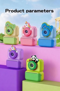 <span class=keywords><strong>Appareil</strong></span> <span class=keywords><strong>photo</strong></span> instantané DLC 4800MP à double objectif, vidéo 1080P, anti-étincellement, blocage de la lumière bleue, impression en un clic, étui de protection en silicone - Product Image 4
