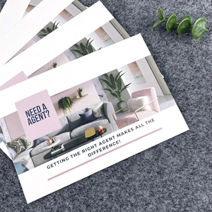Tarjeta postal personalizada de doble cara a todo color <span class=keywords><strong>para</strong></span> agentes inmobiliarios y marketing empresarial <span class=keywords><strong>para</strong></span> agentes de bienes raíces - Product Image 3