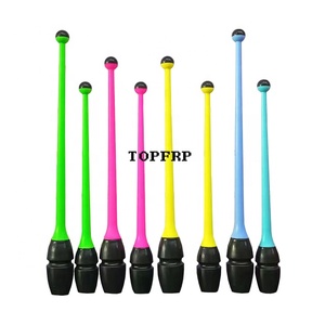 Bastón de Ritmo Profesional de Goma de Doble Color para Entrenamiento de Gimnasia Artística - Product Image 6