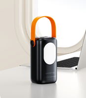 Batterie externe portable étanche de grande capacité 20000mAh 22.5W avec câble intégré, écran numérique et poignée, lampe de camping