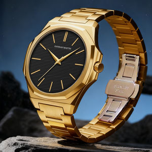 HANNAH MARTIN Watch Factory Trend <b>Men</b> Minimalist Watch Set <b>Gift</b> with Box High Quality Replaceable Strap Waterproof Simple Watch - Product Image 3