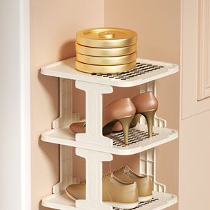 ชั้นวางรองเท้าหลายชั้น กว้าง 28 ซม. แบบถอดประกอบได้ วางตั้งพื้น ใช้งานง่าย สำหรับจัดเก็บบริเวณทางเข้า - Product Image 2