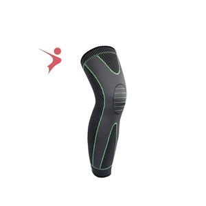 Ginocchiere sportive allungate per protezione dal calore e dal freddo, equitazione lavorata a maglia da uomo e da <span class=keywords><strong>donna</strong></span>, cinturino lungo, ginocchiere a pressione - Product Image 1