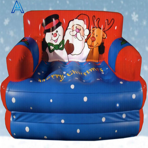Flocking <strong>velvet</strong> PVC puff <strong>air</strong> blow inflatable single <strong>sofa</strong> chair seat lazy <strong>sofa</strong> <strong>with</strong> airbed <strong>bed</strong> mat mattress customize - Product Image 2