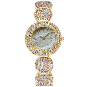 Gran oferta, reloj de pulsera de cielo estrellado redondo a la moda para estudiantes femeninas, movimiento de cuarzo ciudadano de circón, Material de banda de plástico para mujeres - Product Image 3