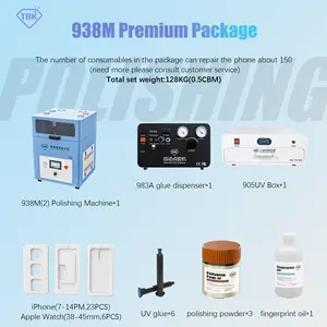 TBK 938M efficace téléphone portable écran polissage Machine réparation rayures rainures restauration écran - Product Image 4