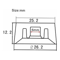 Fabriqué en usine pas cher 4 pièces or Transparent approprié LP Sg Prs guitare électrique bouton de Volume basse