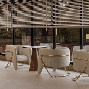 Table de réception moderne de luxe Ensemble de chaises 1 Table <span class=keywords><strong>2</strong></span> chaises pour salon de beauté Hall d'hôtel Club Lounge Discussion Area - Product Image 1