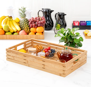 Plateau en bambou pour Dessert Plateaux de service Vietnam Fournisseur en gros Premium Restaurants et Hôtel Ustensiles de cuisine - Product Image 2