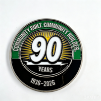 Souvenir personnalisé en alliage de zinc durable, logo 3D double face émaillé, pour les sports, les francs-maçons, les pompiers, récompense personnalisée