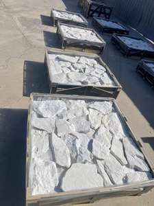 <span class=keywords><strong>Façade</strong></span> extérieure en <span class=keywords><strong>pierre</strong></span> de culture naturelle pour maisons Revêtement en quartzite en cristal blanc Panneau en <span class=keywords><strong>pierre</strong></span> de pile folle pour décoration murale Visage - Product Image 5