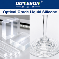 Caoutchouc de silicone liquide optique bicomposant haute transparence, conforme RoHS et REACH, pour l'injection et le moulage de lentilles
