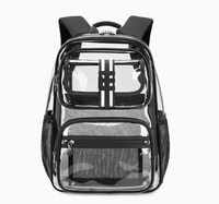 Mochila Transparente de PVC Personalizada para Mujer, Nueva Colección 2025, Material TPU, Cierre sin Cremallera, Impermeable, Mochila Escolar Ligera