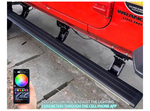 Pedana Laterale Elettrica Personalizzabile Noble 4x4 per Vari Modelli, Accessorio per Jeep Wrangler JK 4 Porte 2 Porte JL - Product Image 3