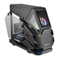 Thermaltake Tt Computadora de escritorio Refrigerado por agua Mid Tower Chasis Ventilador de plástico Mod Concepto de juego de forma especial Design Stock