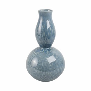Vaso in ceramica a forma di zucca con smalto blu, decorazione moderna per soggiorno, camera da letto, arredamento per la casa - Product Image 3
