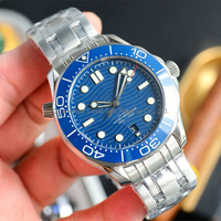 Montre mécanique classique pour homme de qualité supérieure, lumineuse, étanche, saphir, acier inoxydable, automatique, pour homme
