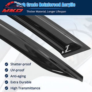 Pour Hyundai Elantra 21-25 N Sedan, visières de fenêtre style Mugen à coller, 4 pièces, en acrylique - Product Image 3