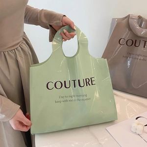 Recyclable Thick PE Drawstring Shopping Bags for Clothing Stores Supermarkets & Exhibitions - Product Image 5