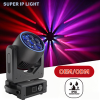 7 pièces de projecteurs de scène LED RGBW 40W 8-58 °   Projecteur mobile Zoom DMX512 Bee Eye pour spectacle disco en direct