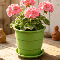 Pot de fleurs en PP épaissi de 15,87 L avec trous de drainage respirants, conception de contrôle des racines, design minimaliste et créatif, pour toutes les saisons, jardinière sur pied