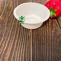 Bols en plastique de fécule de maïs biodégradable écologique de 12oz contenants compostables pour soupe à emporter sauce à salade allant au micro-ondes