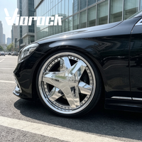 Rueda Forjada Personalizada de 3 Radios Cromada de 19 20 21 22 Pulgadas 5x112 5x120 5x114.3 Compatible con Mercedes Benz BMW Audi Tesla Honda Toyota
