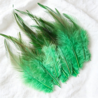 Plumes de coq naturelles teintes en gros de 4 à 6 pouces pour artisanat DIY, costumes, coiffes, décorations de fête et de carnaval