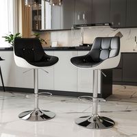 Tabouret de bar réglable et rotatif, écologique, moderne et luxueux pour chambre, bar à domicile, hôtel, salle à manger, salon