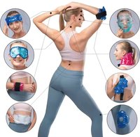 Ceinture de chaleur de packs de glace de perle de gel réutilisable micro-ondable pour le soulagement de la douleur lombaire