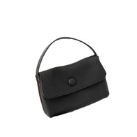 Tas Tote Mini Kulit Asli Wanita Kulit Sapi Lapis Atas Penutup Kancing Tas Tangan Kotak Kecil Minimalis