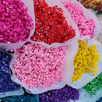 Hot Selling Gedroogde Bloem Natuurlijke Gypsophila Bewaarde Baby 'S Adem Voor Bruiloft Huis Boeket Decoratie