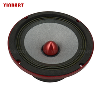 Haut-parleur médium Yinbart 6,5 pouces en métal et caoutchouc, 8 ohms, 100-300W, unité de woofer audio pour PA, audio automobile, pièces OEM ODM