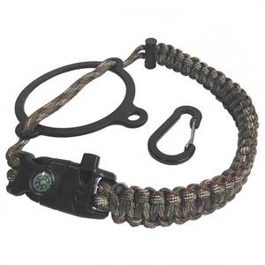 Outdoor Safety & Survival Gear Hand-Carrying Polyester Para Cord Vacuum Flask for Wilderness Rescue - Product Image 1