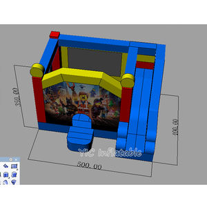Castillo Inflable con Tobogán con Temática de Superhéroes Personalizado, Casa Inflable al por Mayor, Brincolines Inflables para Alquiler - Product Image 4