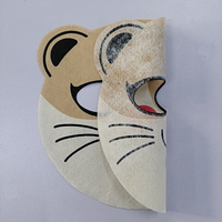 Masque facial jetable personnalisé en non-tissé imprimé, mignon, anti-brillance, hydratant, en fibres végétales, avec logo personnalisé pour