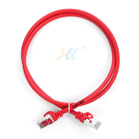 Câble réseau Ethernet Cat5e blindé SFTP en CCA multibrins 24AWG avec gaine PVC et connecteur RJ45, longueur personnalisable