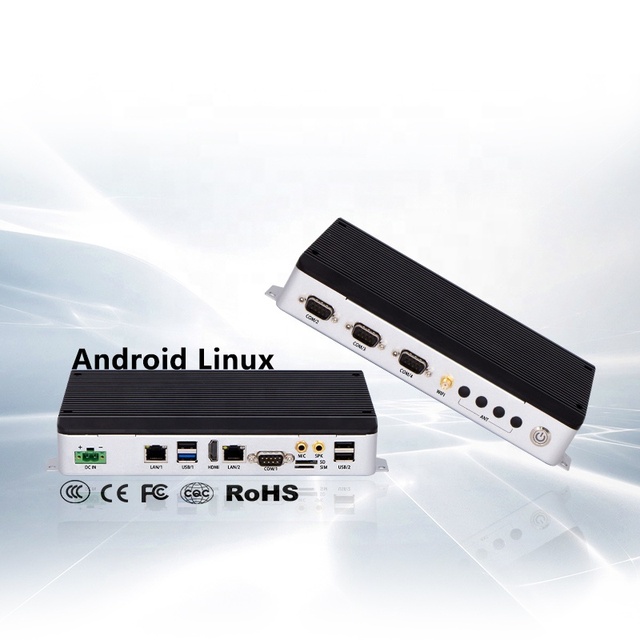 OEM/ODM Fanless Embedded Industrial Mini Box Pc Android Aluminium Alloy Mini Pcs with RK3399/RK3568/RK3588