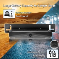 GreenYi 5G WiFi inalámbrico energía Solar HD 1080P cámara trasera/frontal con batería incorporada de 4800mAh para iPhone para coche Van RV