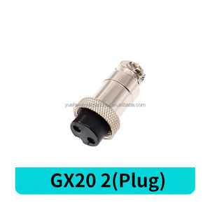 工場卸売CE RoHS GX20円形航空クイックワイヤーパネルコネクタ2ピンGX20オスメスナットバットソケットプラグアダプタ - Product Image 2