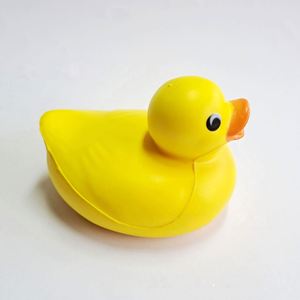 Yellow Shape Ball Imprint Logo Duck Stress Relief Squeeze Toys for Promotion Gifts - Product Image 1