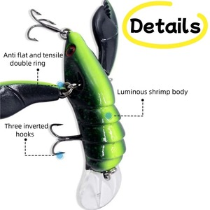 Leurre Artificiel Dur en ABS, Type Crankbait, pour Pêche en Eau Moyenne et Superficielle, pour Truites et Poissons d'Eau Salée, Flottant, pour Lacs, Rivières, Réservoirs, Étangs et Ruisseaux - Product Image 4